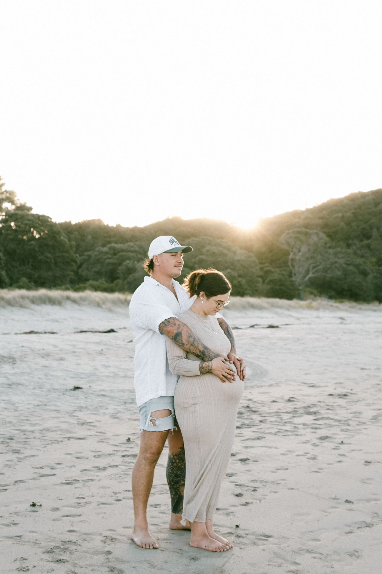 Maternity Sunset Photography Cooks Beach Whitianga Coromandel Family Photographer