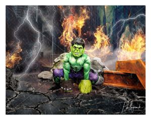 The Incredible Hulk Superhero Photo Shoot. Comic Book Hero Photo Experience. Photogemik Photography Studio Bradford BD2