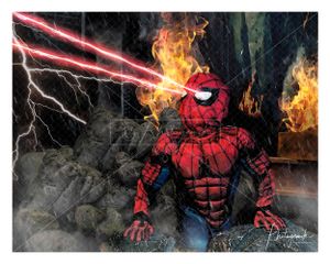 Spiderman Superhero Photo Shoot, Supernatural Laser Eye Super Power. Photogemik Photography Studio West Yorkshire