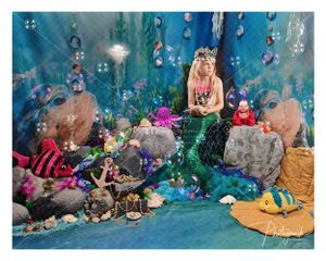 Mermaid Cove Under The Sea Mythical Photography Set. Mermaid Photo Shoot Experience. Photogemik Photography Studio. BD2