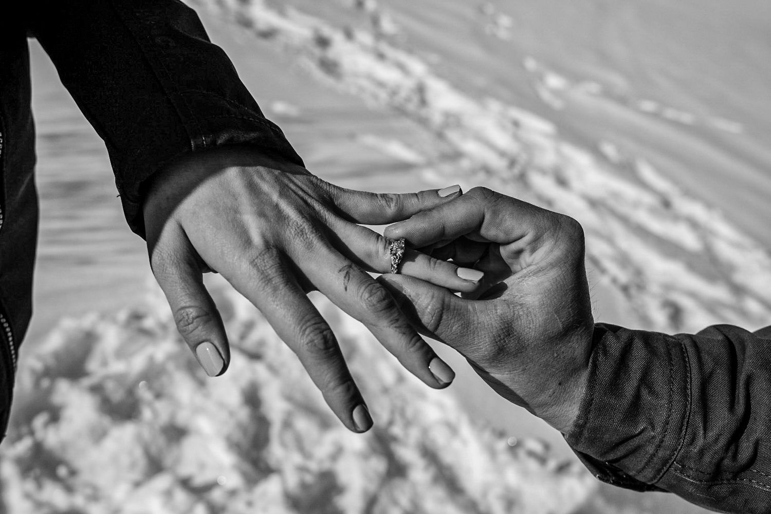 ring on finger placement