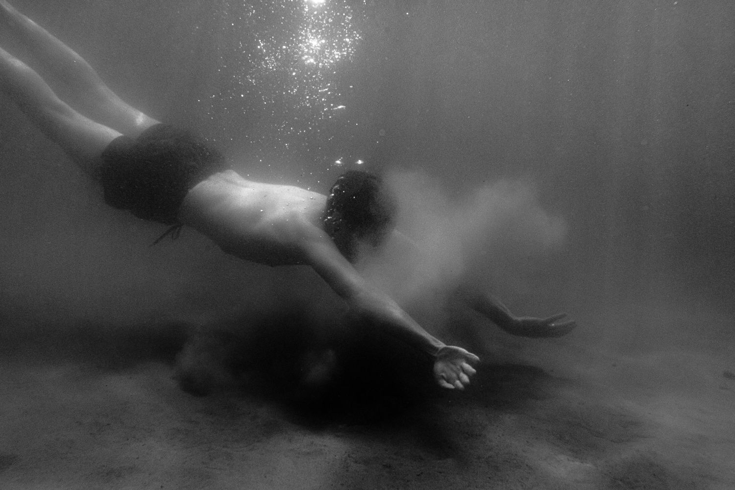 underwater photo shoot