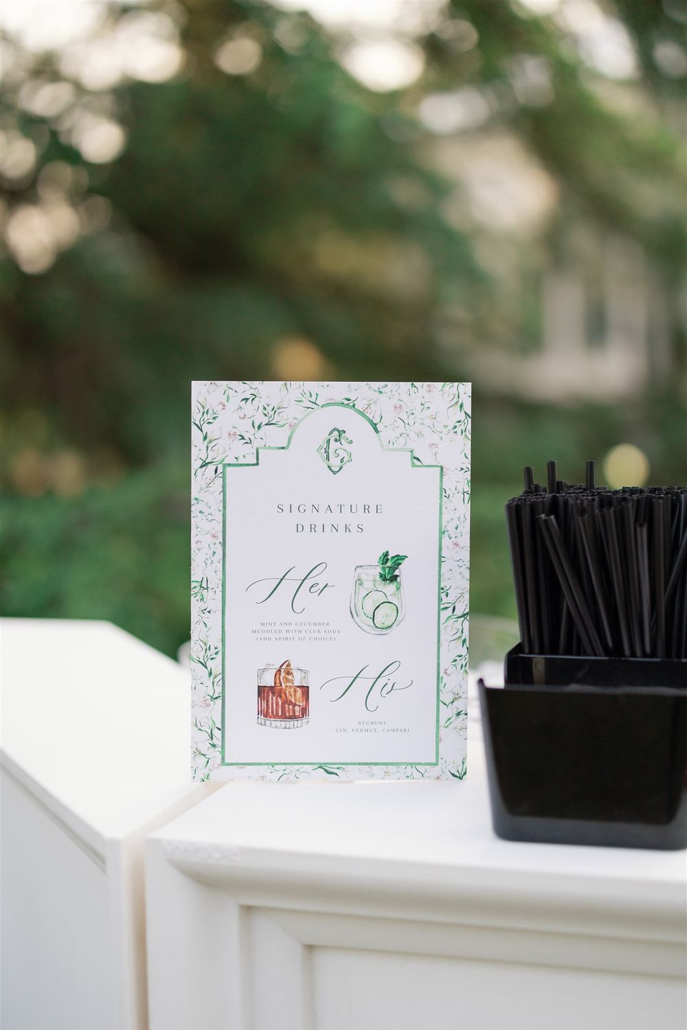 Elegant graphic design for an Italian American wedding at Isola del Garda