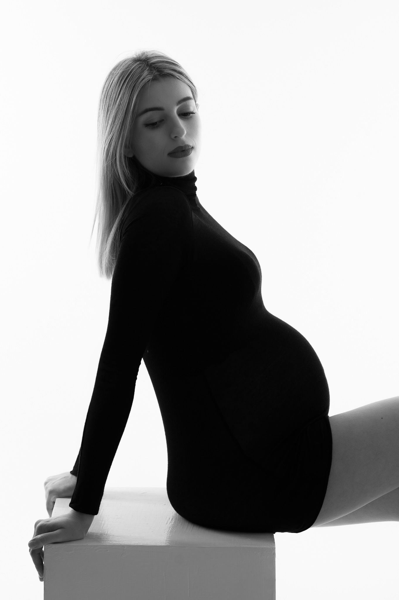 Shooting Maternity in studio fotografico Verona. Servizio gravidanza