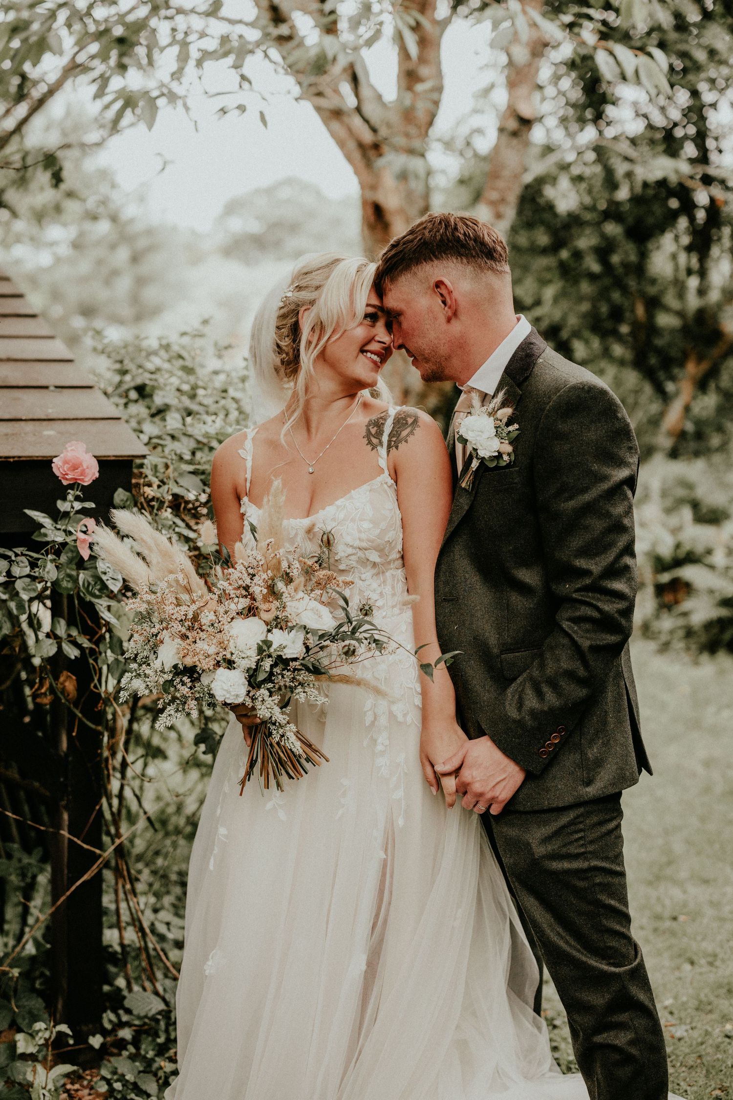 A Joyful, Intimate Elopement at The Cornish Place by Olivia Rossi Photography. Cornish-Place-Woodshed-Cornish-Place-elopement-meadow