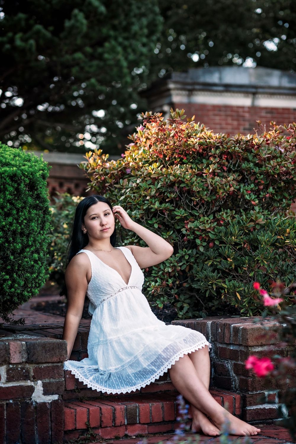 Kristen Leigh Photography Massachusetts Boston & North Shore senior portrait photographer Coastal portrait Lynch Park Rose Garden Beverly