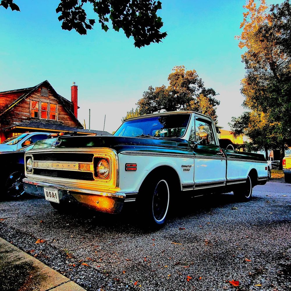 cheyann, chevy, classic, truck, outdoors,