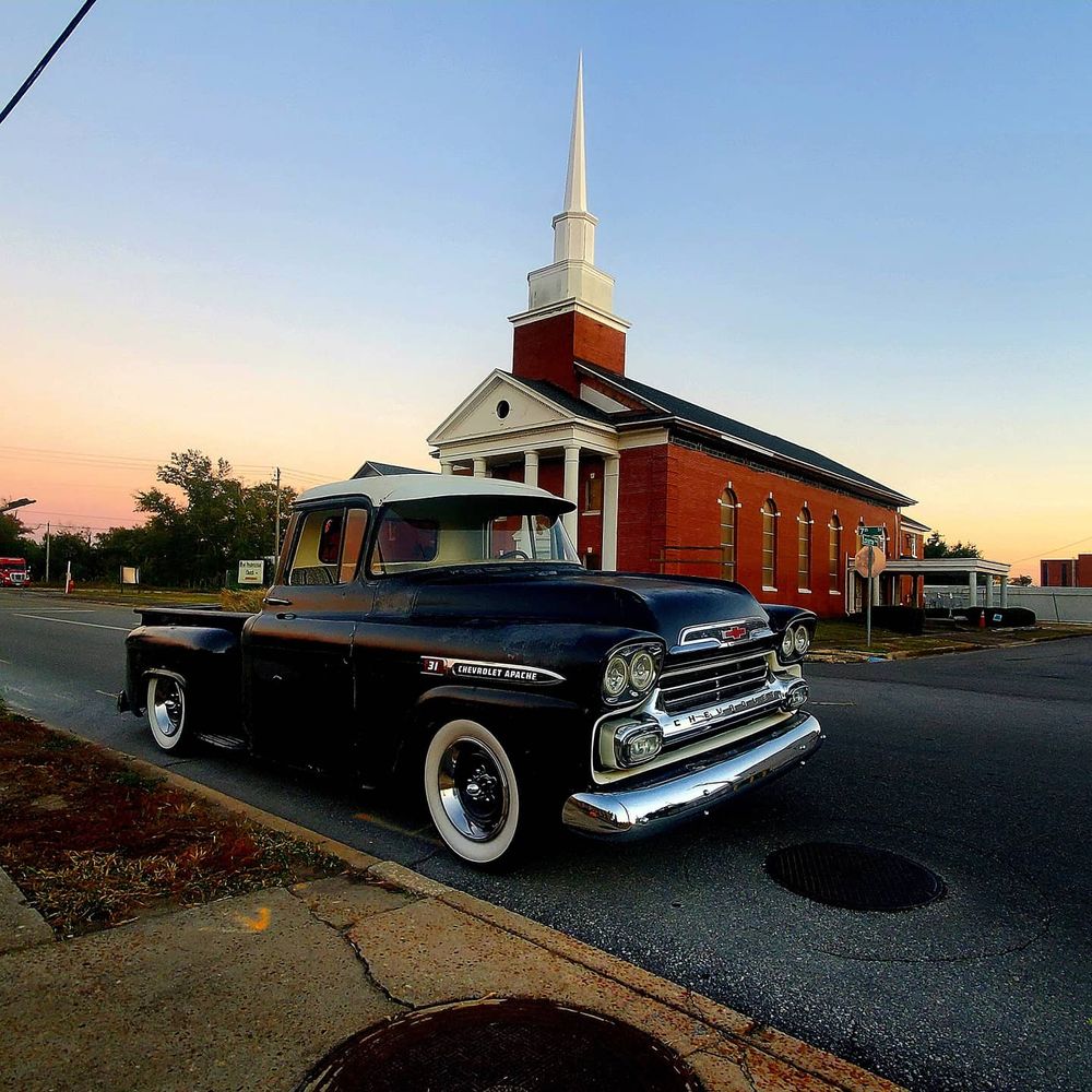 classic, outdoors, truck,
