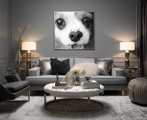 Timeless and luxurious Christmas photography for pets and their owners, created in Bradenton photo studio with festive atmosphere