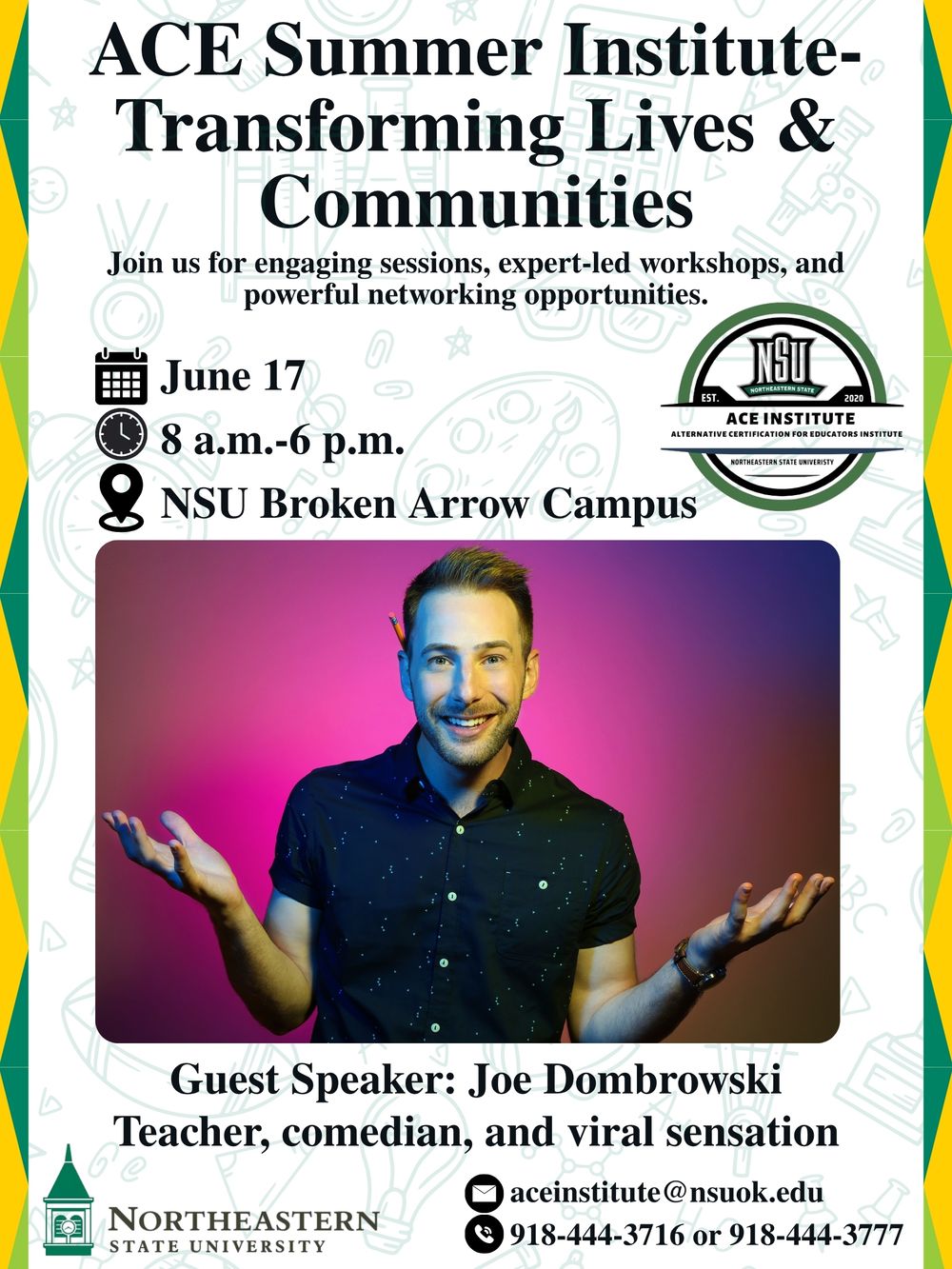 This is a poster I created for the NSU Ace Institute