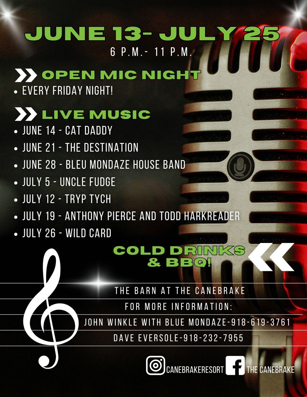 This is a poster I created for The Canebrake Resort.