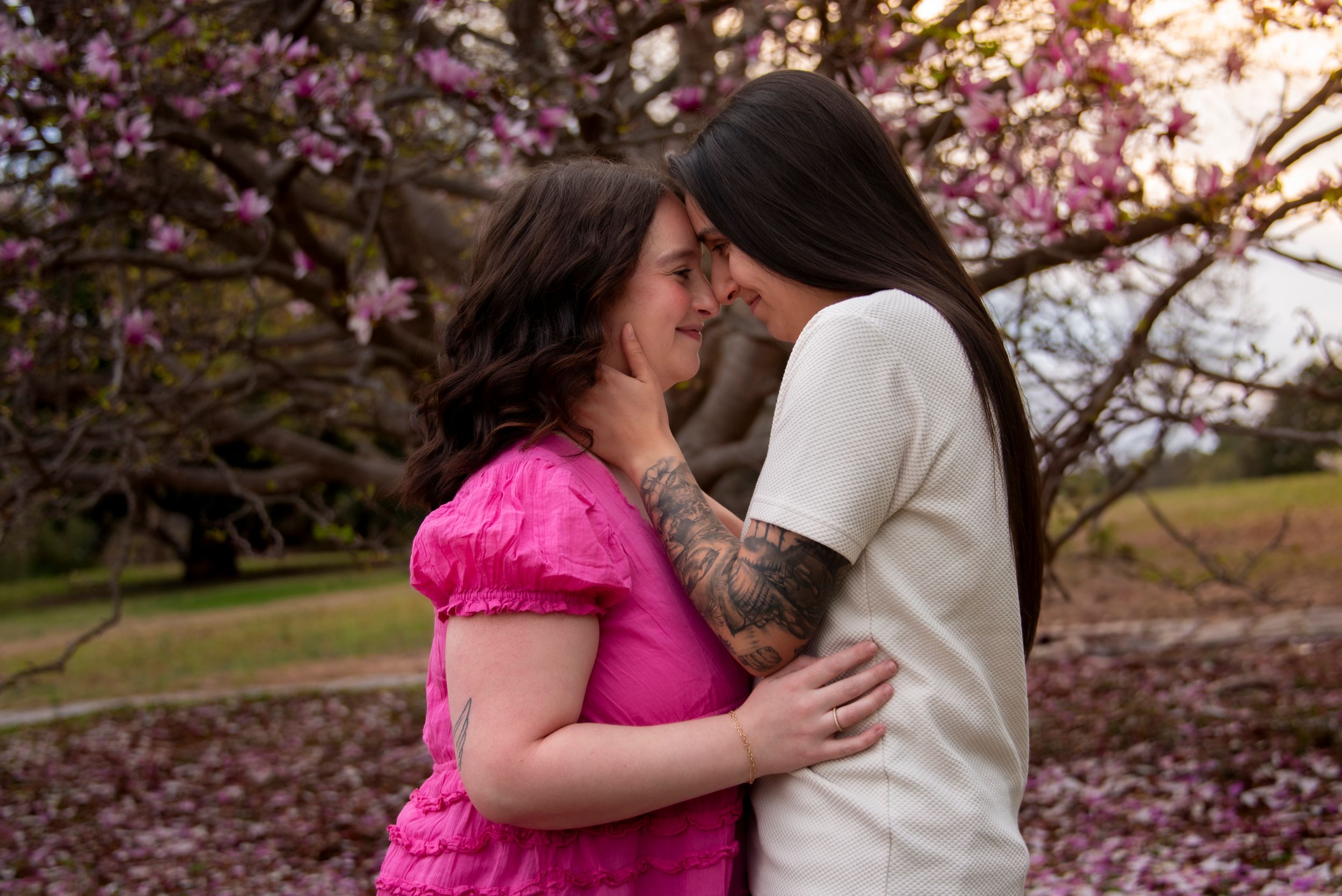 Lesbian couple intimate photography, Richmond, Virginia