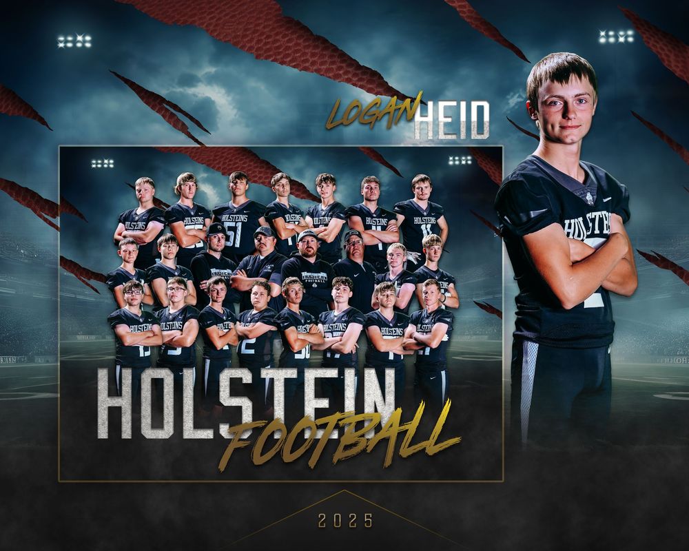 Baseball or softball team set of dramatic sports team photos with players posing against a dark moody background.