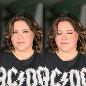 Series of poses showing a person in dark clothing with stylized text design.