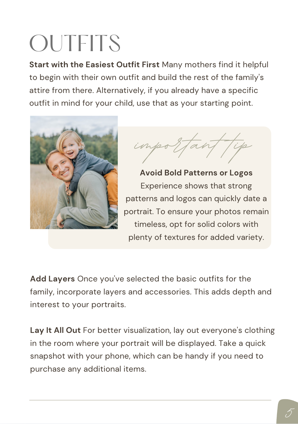 Family Photographer Style Guide Vancouver WA