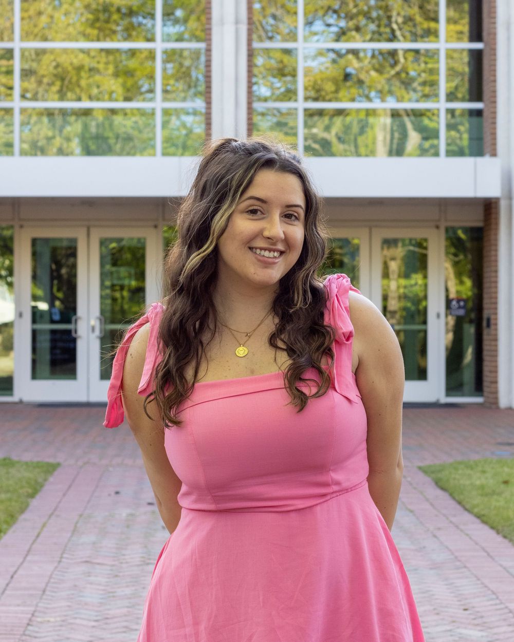 portrait of colleg graduate in natural light
