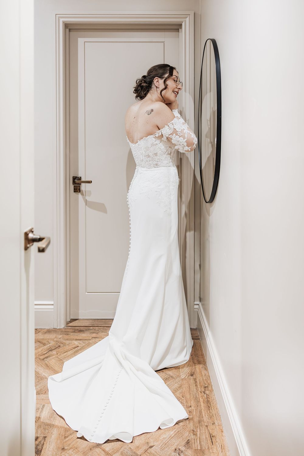 A brides morning preparations documented unobtrusively by a documentary wedding photographer.