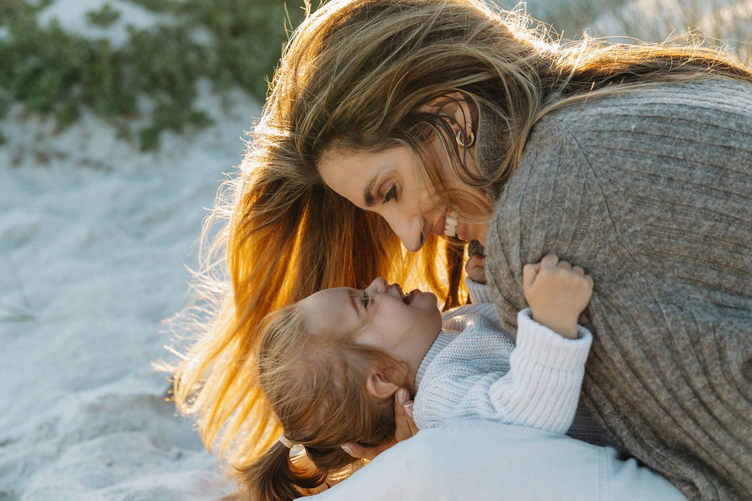 mother and daughter moments