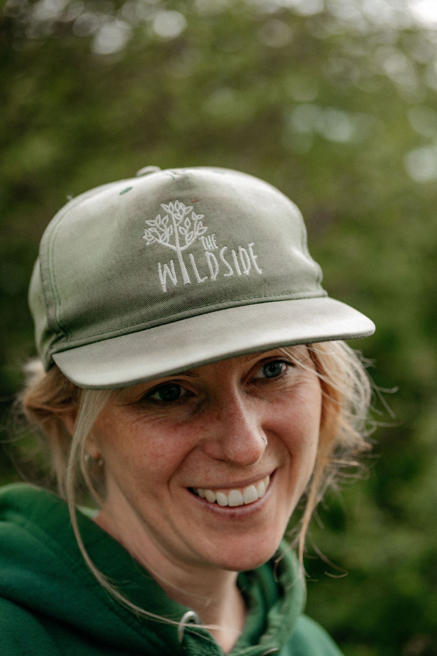 A CEO wearing merchandise cap at her business in North Tyneside
