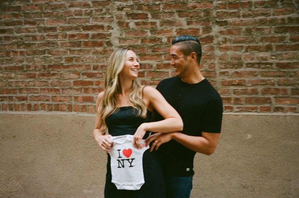 Manhattan maternity photographer documenting motherhood with an intimate documentary approach on film