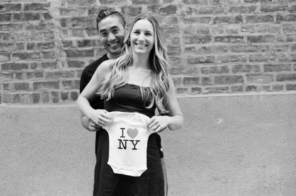 Film portrait photographer in NYC creating soft, cinematic portraits with a documentary-inspired approach
