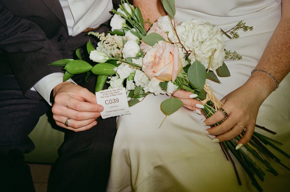 Editorial elopement photography in Manhattan combining documentary storytelling with a romantic film aesthetic