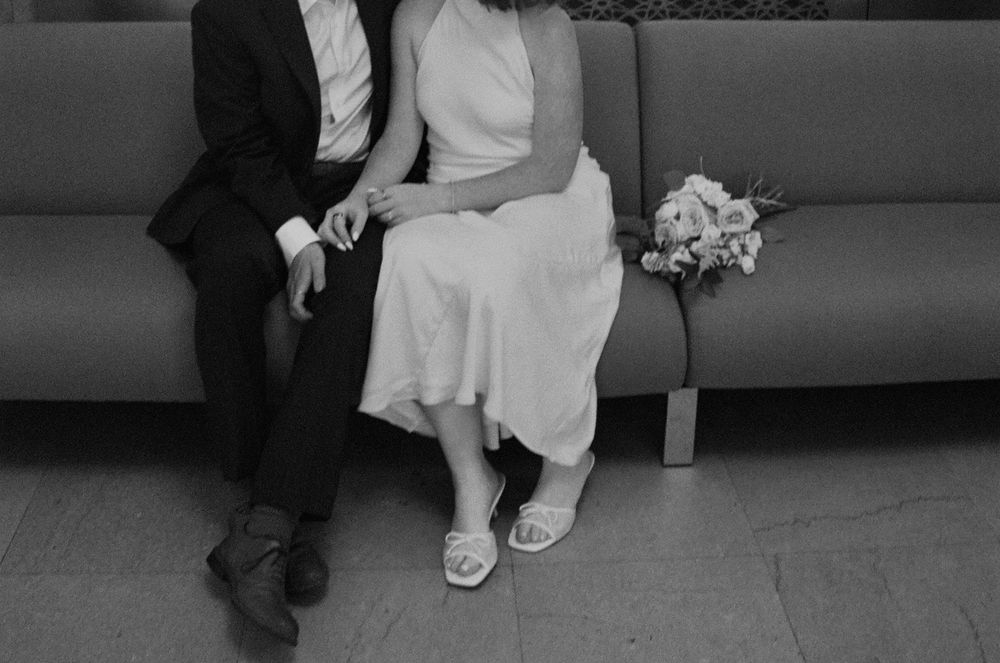 Destination elopement photographer documenting intimate New York City weddings with timeless film photography