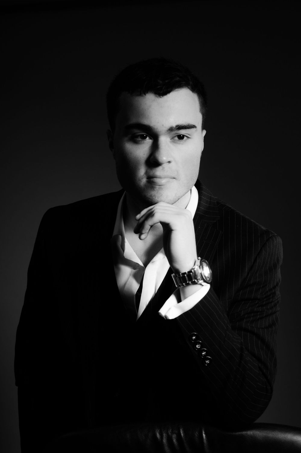 Strong cinematic headshot from Abigail’s Studio Buckinghamshire – bold contrast, authentic look