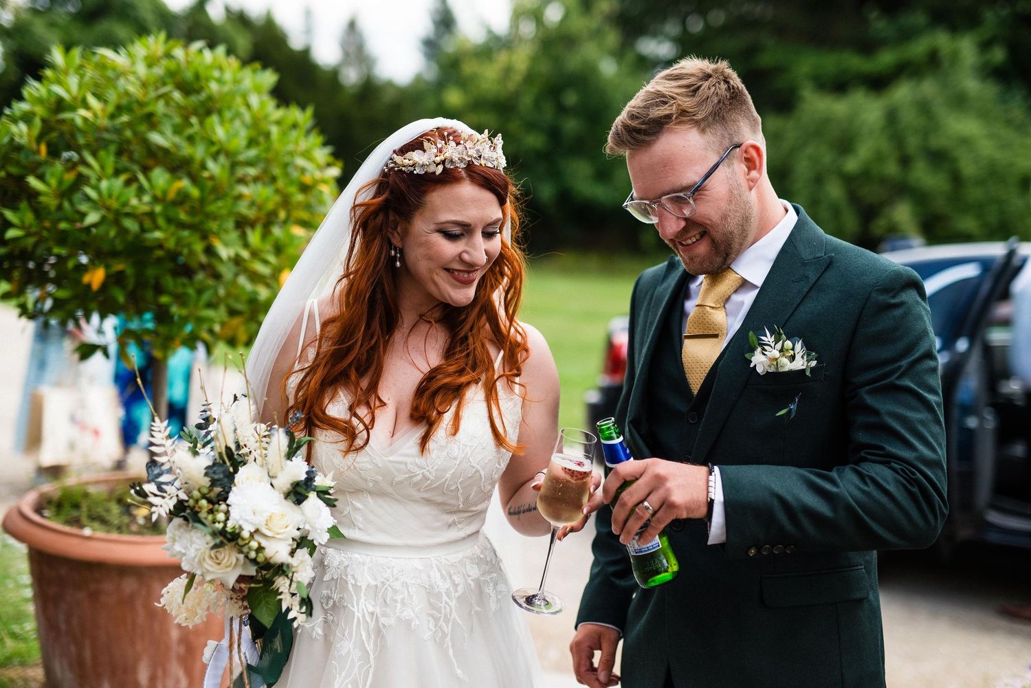 Natural and relaxed wedding photography at The Walled Gardens in Beeston, captured by Nottingham wedding photographer Thom Walker