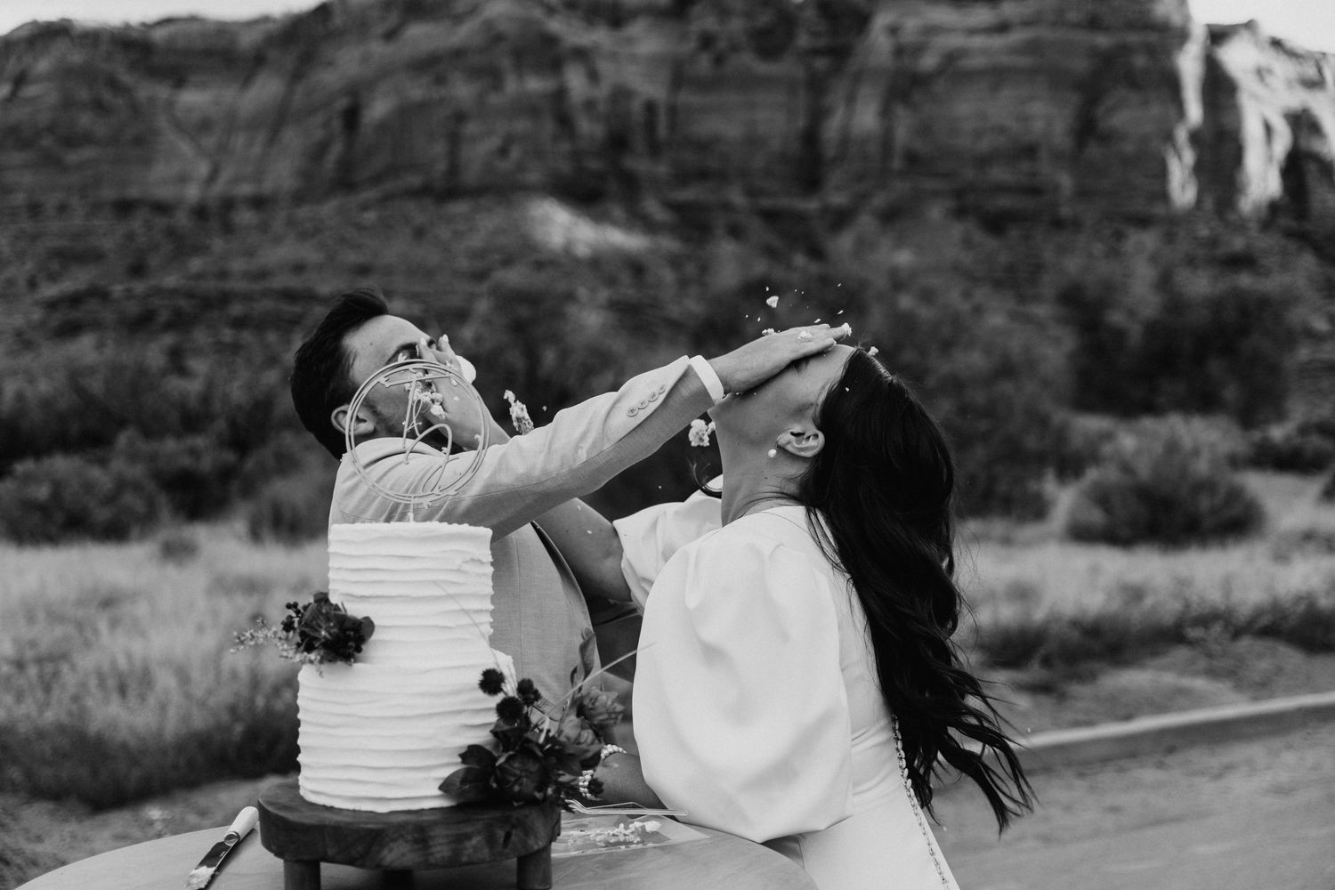 Black and white wedding photography.