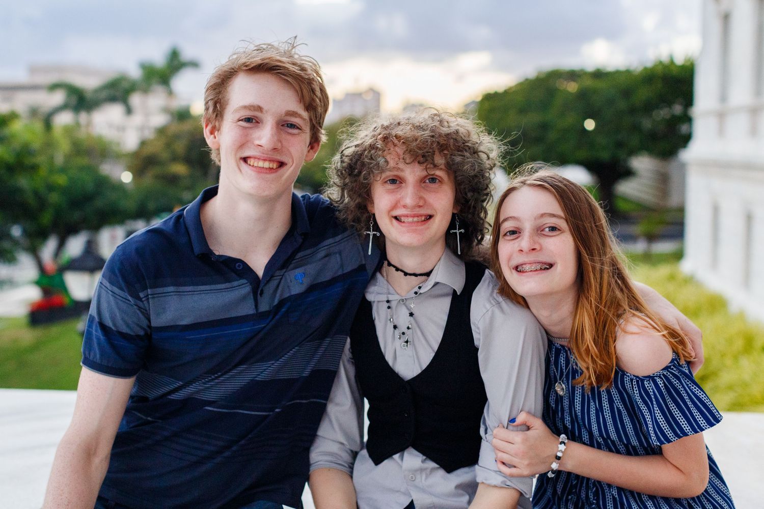 Family photo. Capitol Building. San Juan, Puerto Rico.