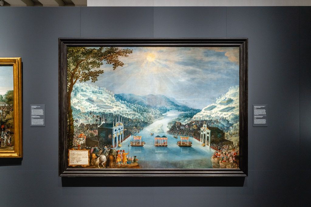pintura en museo — fotografía de espacios interiores