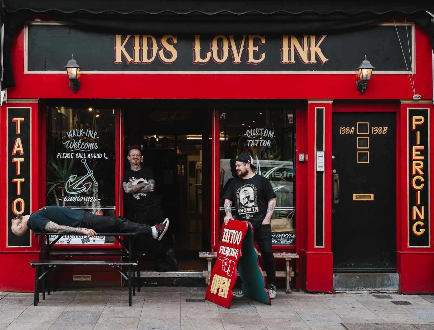 Kids Love Ink tattoo Studio Deptford London. Branding and content photography Lewisham. Jenny Catlow Photography.
