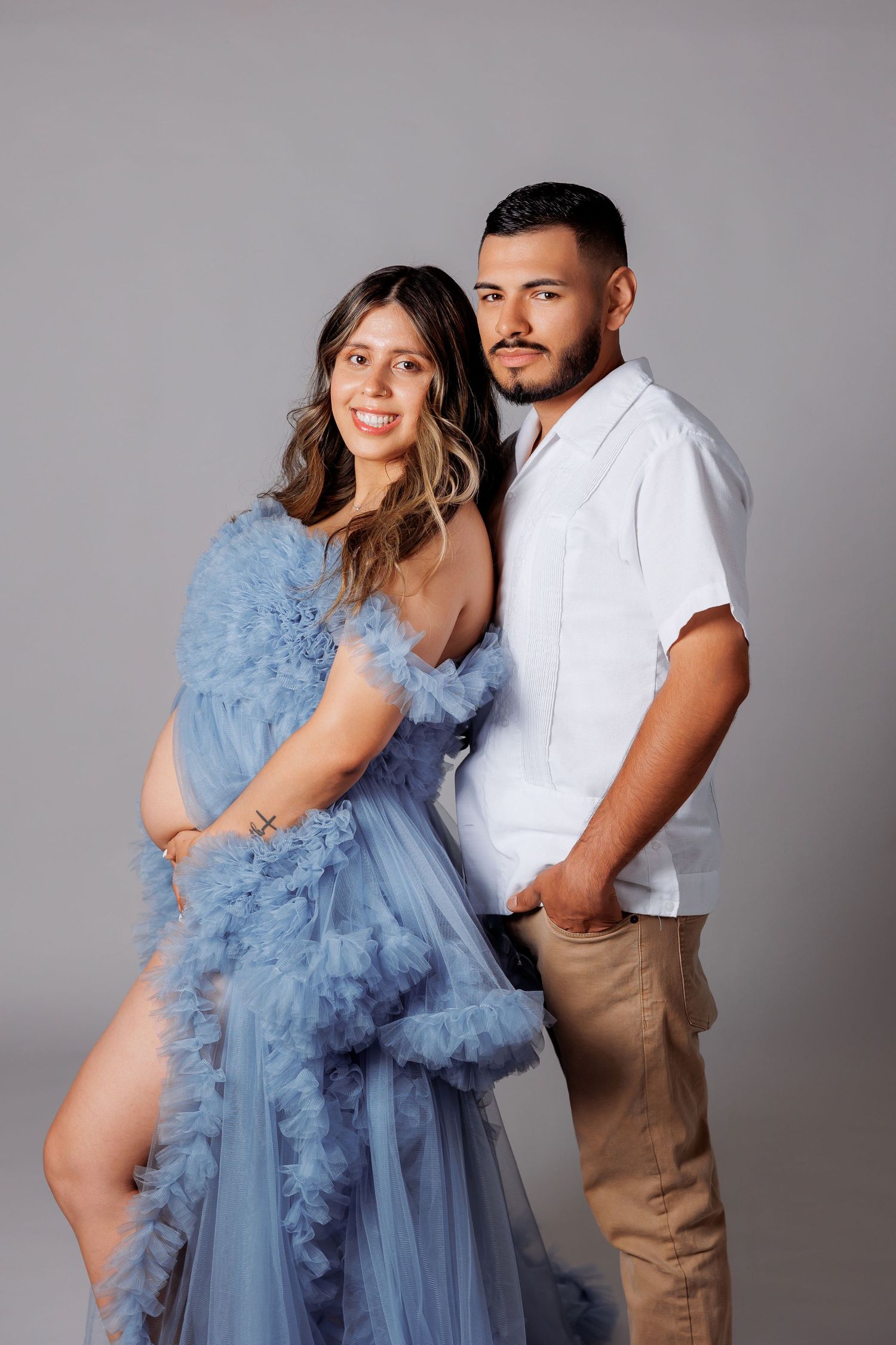 Luxury studio maternity photography in Batavia Illinois by Olena Swoboda Photography LLC