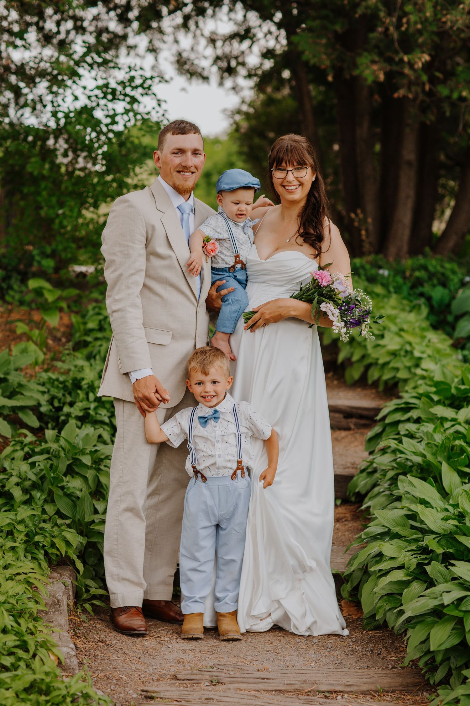 Family Photo of Ashley O'Brien, husband and son