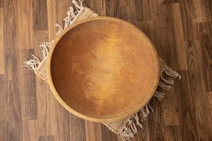 Oakwood wooden round bowl
