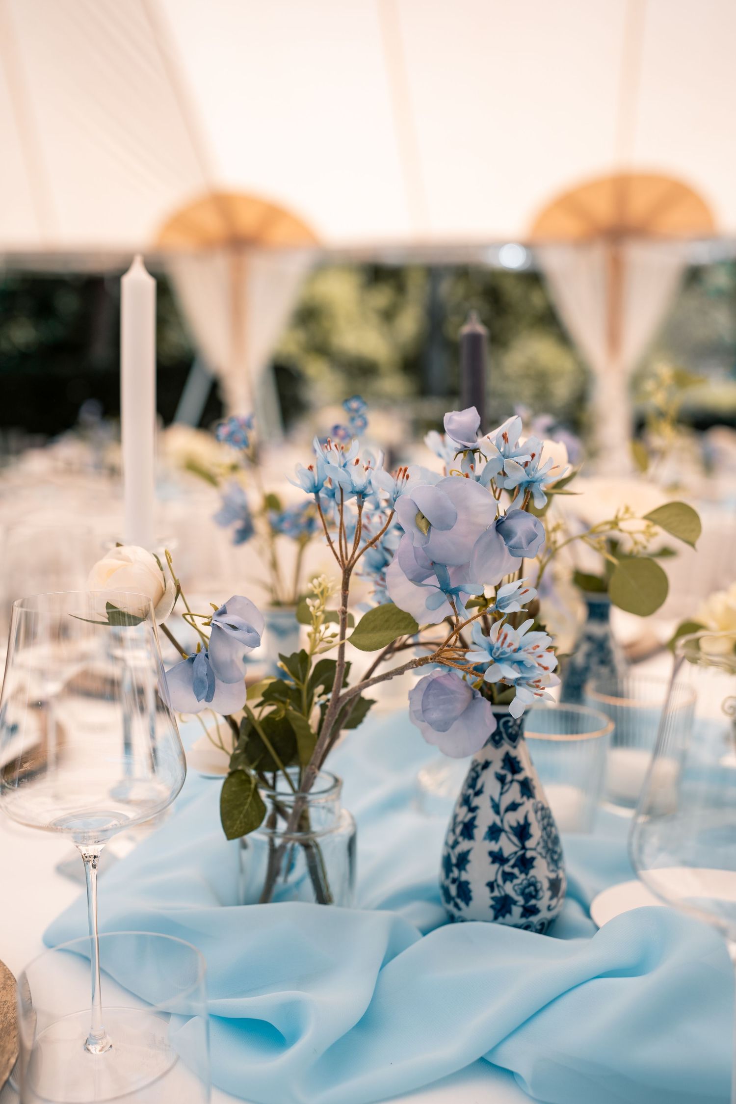 NORFOLK WEDDING PHOTOGRAPHER - ABI VINCENT PHOTOGRAPHY - WEDDING DECOR - BLUE WEDDING DECOR
