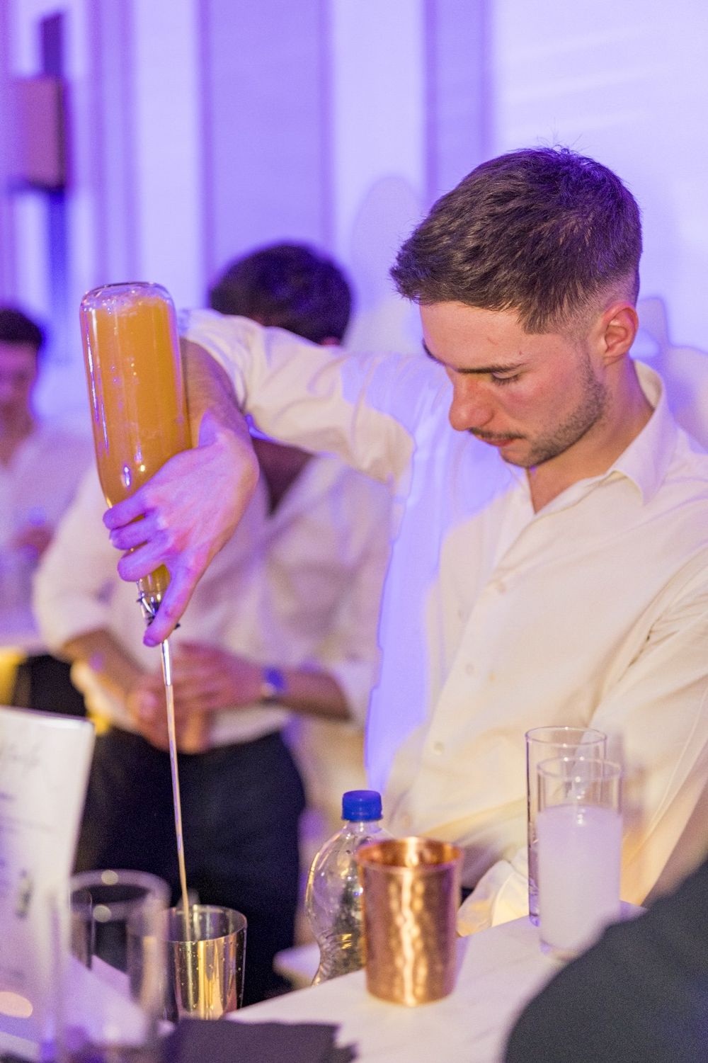 Soirée avec le bar à cocktail PilouFace, l'équipe est au complet