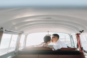 prewedding bali melasti beach vw combi
