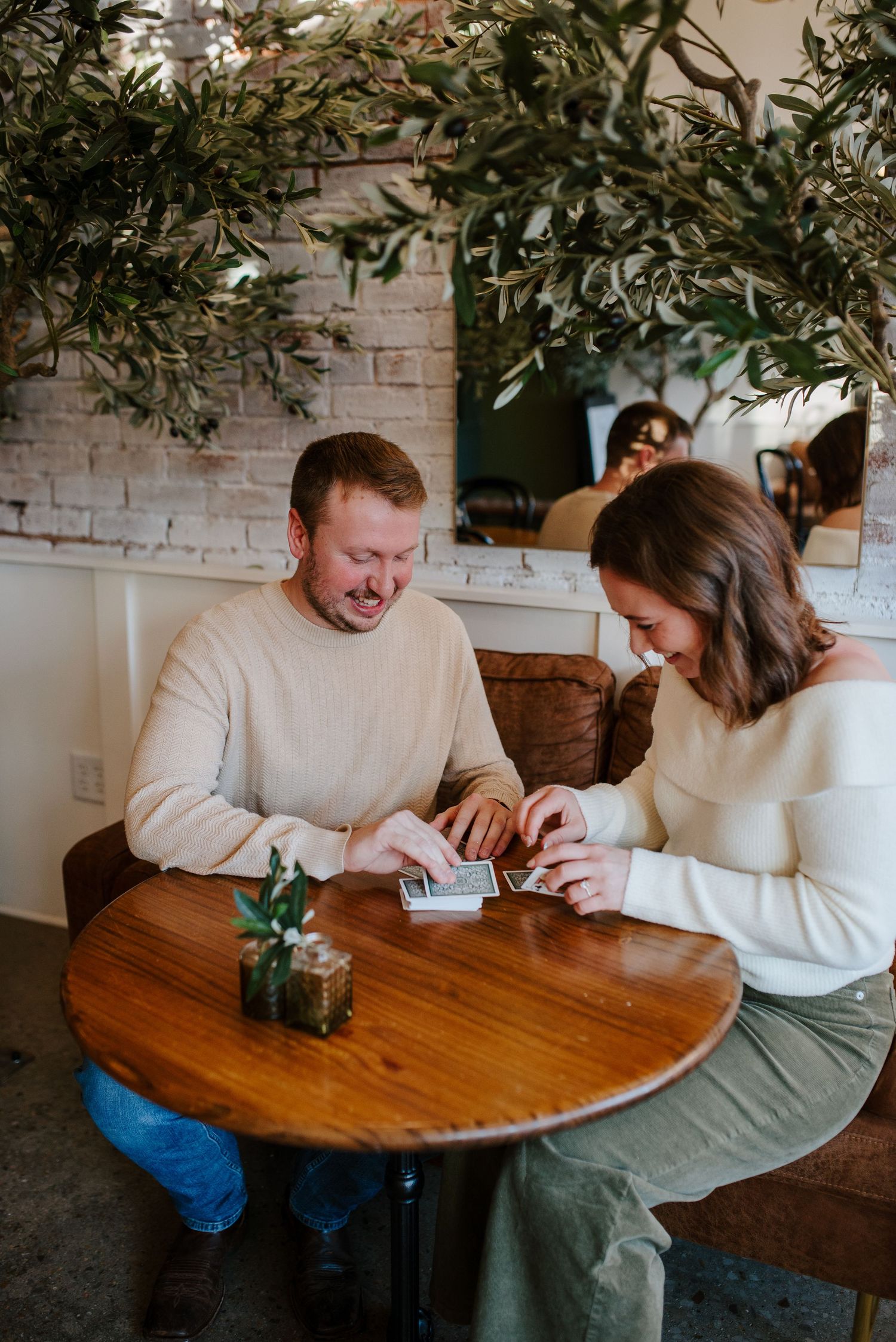 Coffee shop engagement session in Wichita, KS - Greater Grounds engagement pictures by Jessica Nadine Photography