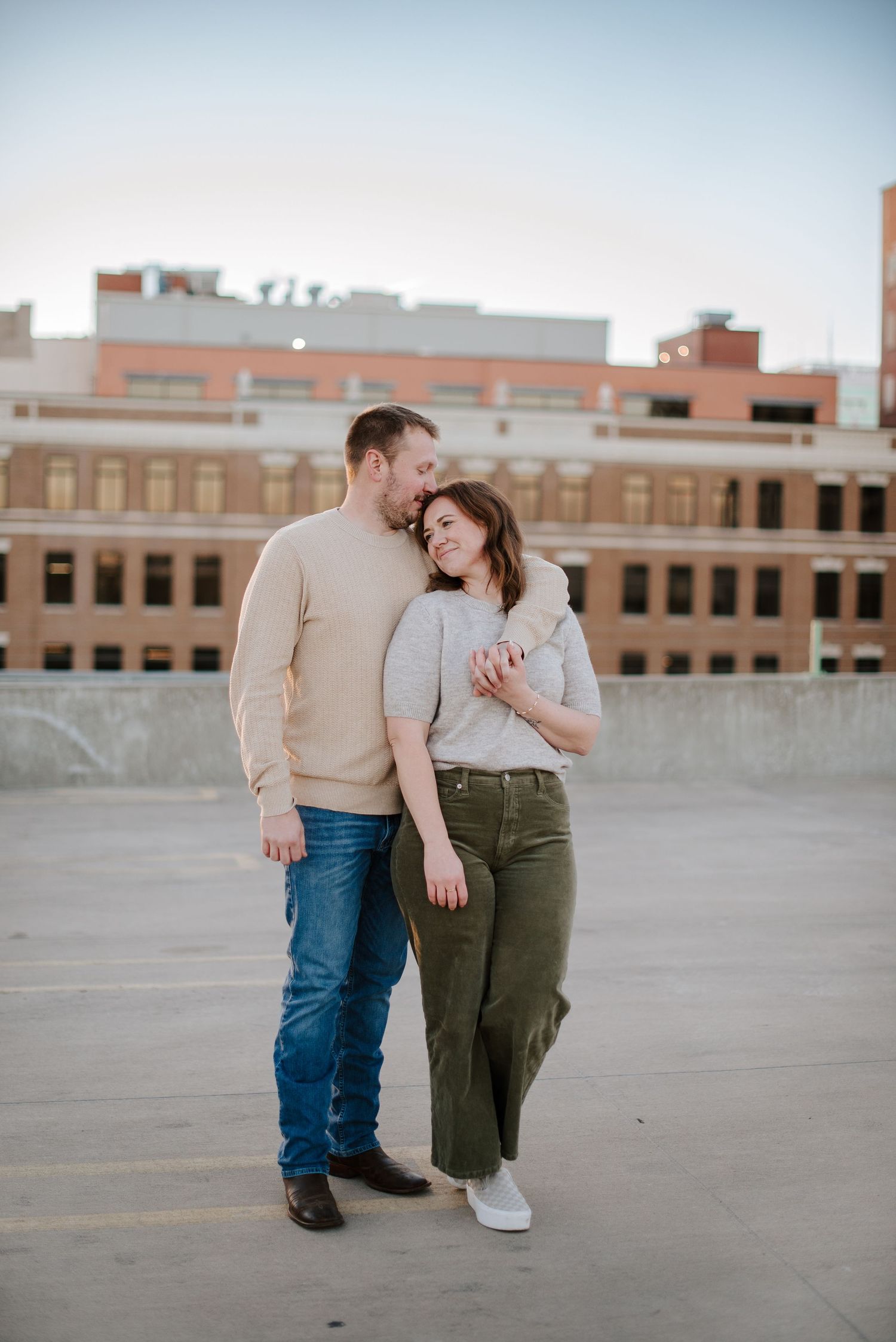 Downtown city engagement session in Wichita, KS - engagement pictures by Jessica Nadine Photography