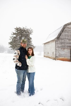 I was standing in the snow, completely freezing, and trying not to cry... because I realized I was shooting a session I have dreamed about!