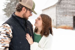 I was standing in the snow, completely freezing, and trying not to cry... because I realized I was shooting a session I have dreamed about!