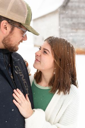 I was standing in the snow, completely freezing, and trying not to cry... because I realized I was shooting a session I have dreamed about!