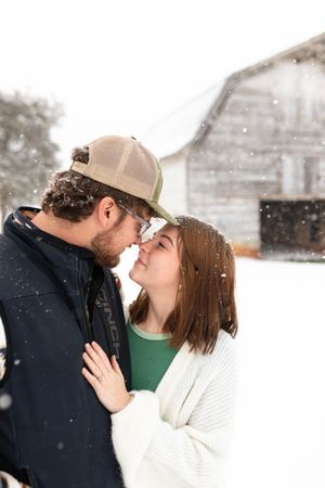 I was standing in the snow, completely freezing, and trying not to cry... because I realized I was shooting a session I have dreamed about!