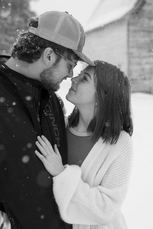 I was standing in the snow, completely freezing, and trying not to cry... because I realized I was shooting a session I have dreamed about!