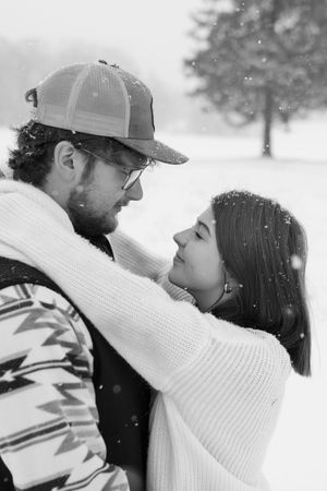 I was standing in the snow, completely freezing, and trying not to cry... because I realized I was shooting a session I have dreamed about!