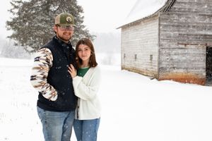 I was standing in the snow, completely freezing, and trying not to cry... because I realized I was shooting a session I have dreamed about!