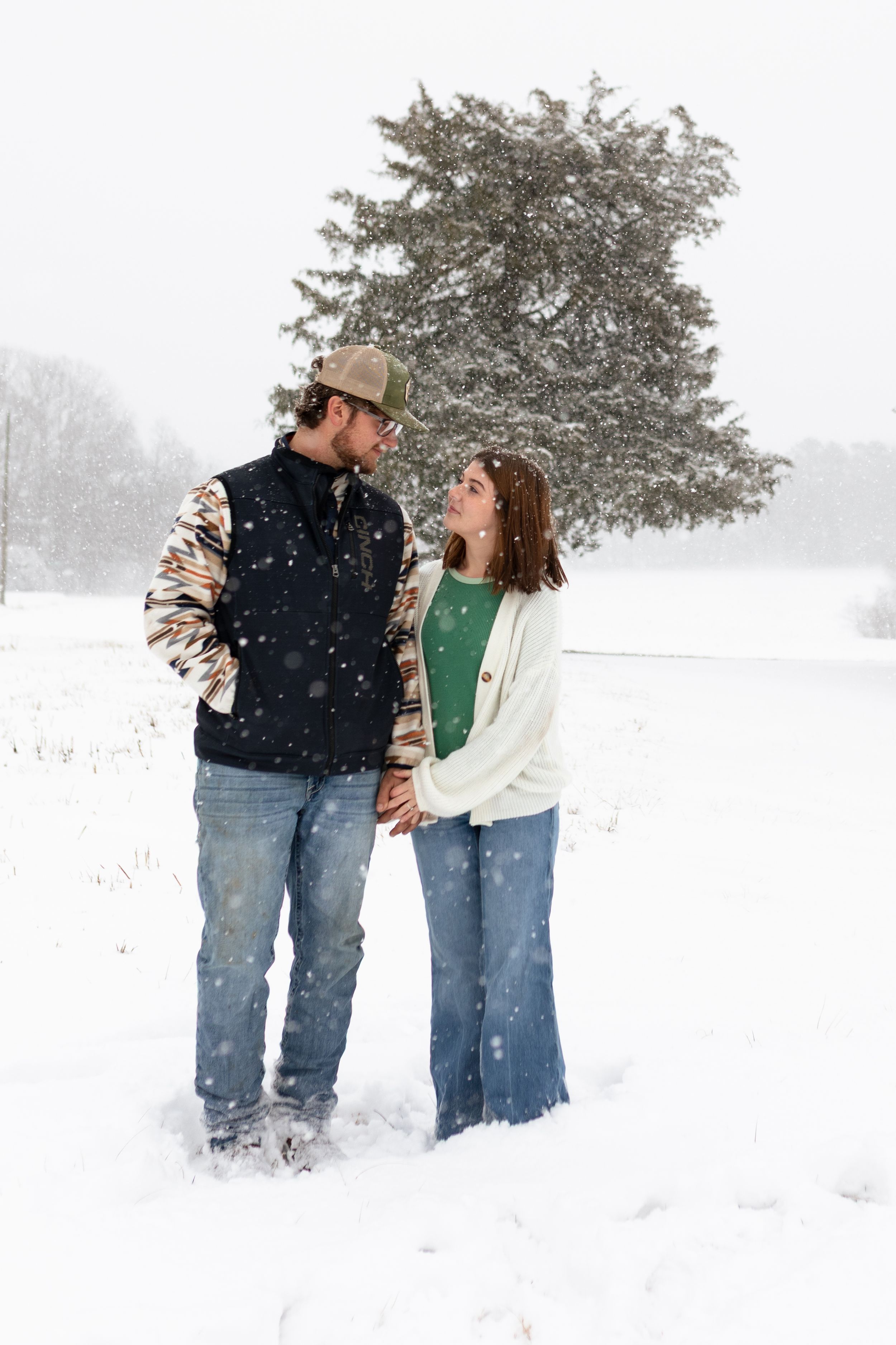 I was standing in the snow, completely freezing, and trying not to cry... because I realized I was shooting a session I have dreamed about!