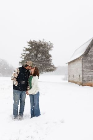 I was standing in the snow, completely freezing, and trying not to cry... because I realized I was shooting a session I have dreamed about!